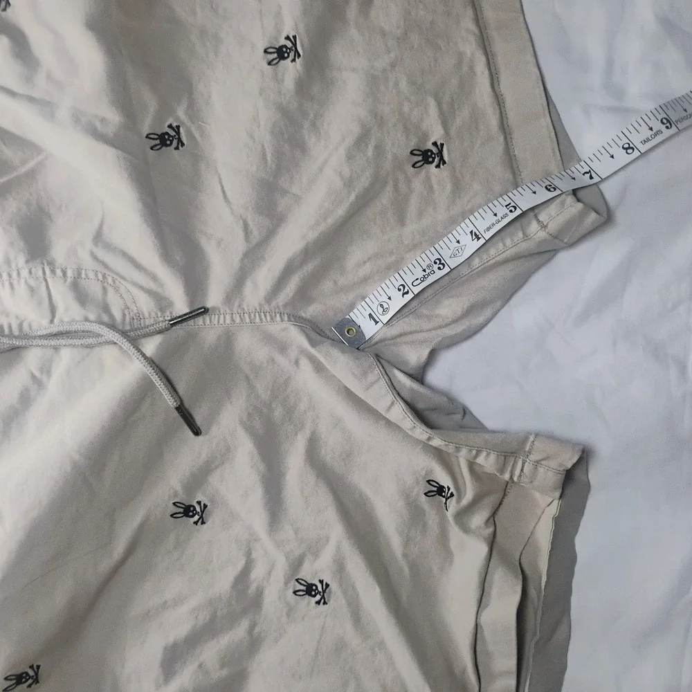 Psycho Bunny Men's Isles Embro Stretch Waist Chino Shorts Sandstone Sz XXL (3XL)